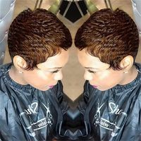 Women's Hip-hop Retro Street High Temperature Wire Short Straight Hair Wigs main image 4
