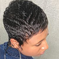 Women's Hip-hop Retro Street High Temperature Wire Short Straight Hair Wigs sku image 1