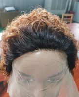 Women's Elegant Street Real Hair Bangs Short Curly Hair Wigs sku image 4
