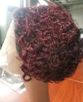 Women's Elegant Street Real Hair Bangs Short Curly Hair Wigs sku image 5