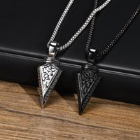 Punk Classic Style Arrow Stainless Steel Men'S Pendant Necklace main image 6