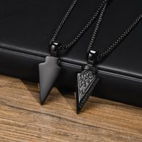 Punk Classic Style Arrow Stainless Steel Men'S Pendant Necklace main image 4