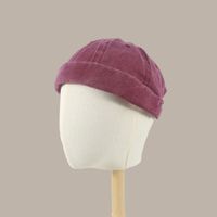 Unisex Hip-hop Solid Color Eaveless Beanie Hat sku image 4