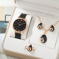 Casual Solid Color Buckle Quartz Women's Watches sku image 1