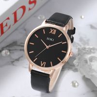 Casual Solid Color Buckle Quartz Women's Watches main image 5