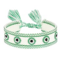 Simple Style Eye Polyester Embroidery Tassel Women's Drawstring Bracelets sku image 22