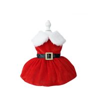 New Pet Christmas Clothes Winter Old Classic Dog Christmas Dress Winter New Year Dress Holiday Factory main image 5