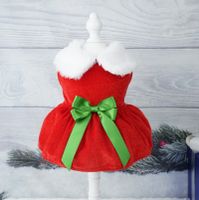 New Pet Christmas Clothes Winter Old Classic Dog Christmas Dress Winter New Year Dress Holiday Factory sku image 6