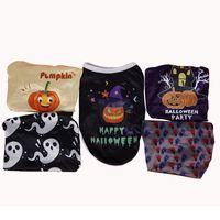 Halloween Skull Pet Clothes Puppy Dog Pumpkin Bucket Black New Cross-border Cat Pet Costume Pumpkin Ghost main image 5