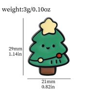 Christmas Style Holiday Brooch Cute Cartoon Metal Pin Elk Santa Claus Badge Holiday Decorations sku image 1
