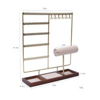 Vintage Style Solid Color Metal Jewelry Rack sku image 3