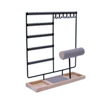 Vintage Style Solid Color Metal Jewelry Rack main image 4
