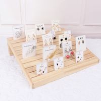Basic Modern Style Solid Color Solid Wood Jewelry Rack main image 1