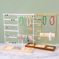 Vintage Style Solid Color Metal Jewelry Rack main image 3