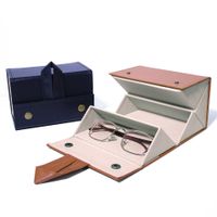 Vintage Style Classic Style Solid Color Pu Leather Jewelry Boxes main image 2
