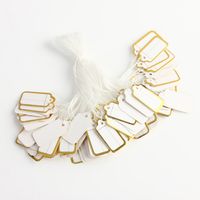 Simple Style Solid Color Paper Ornament Label Tags main image 5