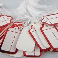 Simple Style Solid Color Paper Ornament Label Tags sku image 3
