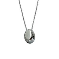 Simple Style Classic Style Water Droplets Titanium Steel Plating Pendant Necklace main image 2