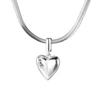 Sweet Heart Shape Sterling Silver Pendant Necklace In Bulk sku image 1