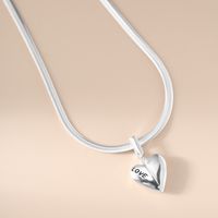 Sweet Heart Shape Sterling Silver Pendant Necklace In Bulk main image 3