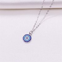 Vintage Style Simple Style Color Block Sterling Silver Pendant Necklace In Bulk sku image 2