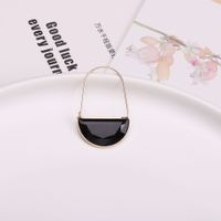 Wholesale Jewelry Vintage Style Solid Color Crystal Glass Copper Drop Earrings sku image 4