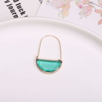 Wholesale Jewelry Vintage Style Solid Color Crystal Glass Copper Drop Earrings sku image 6