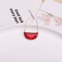 Wholesale Jewelry Vintage Style Solid Color Crystal Glass Copper Drop Earrings sku image 5