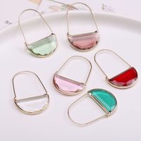 Wholesale Jewelry Vintage Style Solid Color Crystal Glass Copper Drop Earrings main image 3
