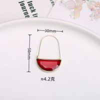 Wholesale Jewelry Vintage Style Solid Color Crystal Glass Copper Drop Earrings main image 2