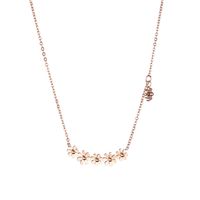 Simple Style Flower Titanium Steel Plating Gold Plated Necklace main image 3