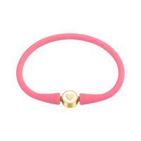 Simple Style Smiley Face Silica Gel Unisex Wristband sku image 10