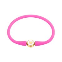 Simple Style Smiley Face Silica Gel Unisex Wristband sku image 11
