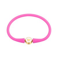 Estilo Simple Cara Sonriente Gel De Sílice Unisexo Pulsera sku image 11