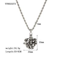 Rock Punk Streetwear Cross Snake Eagle 201 Stainless Steel Plating Men'S Pendant Necklace sku image 3