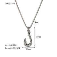 Rock Punk Streetwear Cross Snake Eagle 201 Stainless Steel Plating Men'S Pendant Necklace sku image 2