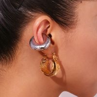 1 Pair Streetwear Geometric Plating Stainless Steel Earrings main image 3