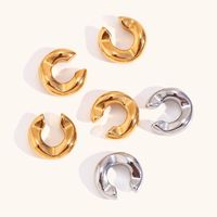 1 Pair Basic Classic Style Geometric Plating Stainless Steel Ear Cuffs main image 1