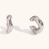 1 Pair Basic Classic Style Geometric Plating Stainless Steel Ear Cuffs main image 4