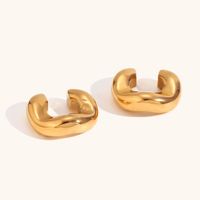 1 Pair Basic Classic Style Geometric Plating Stainless Steel Ear Cuffs main image 3