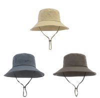 Unisex Basic Solid Color Wide Eaves Bucket Hat main image 2
