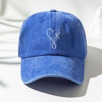 Unisex Preppy Style Simple Style Streetwear Letter Printing Wide Eaves Baseball Cap main image 3