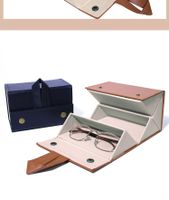 Vintage Style Classic Style Solid Color Pu Leather Jewelry Boxes main image 5