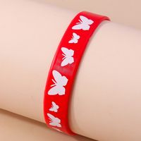 Casual Solid Color Rubber Women's Wristband main image 9