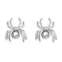 1 Pair Cartoon Style Spider Sterling Silver Ear Studs sku image 1