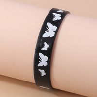 Casual Solid Color Rubber Women's Wristband sku image 10