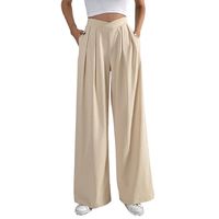 Women's Street Casual Solid Color Full Length Wide Leg Pants main image 4