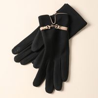 Women's Cute Sweet Solid Color Gloves 1 Pair sku image 4