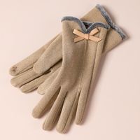 Women's Cute Sweet Solid Color Gloves 1 Pair sku image 1