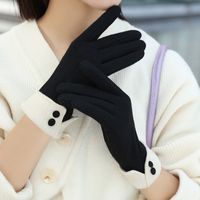 Women's Elegant Solid Color Gloves 1 Pair sku image 14